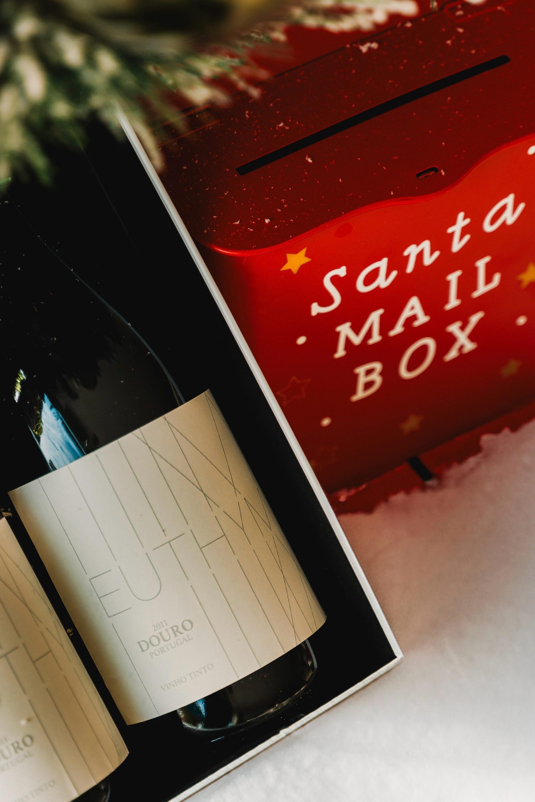 caixas de vinho-euthymia-natal santa wine gift Christmas tree arvore de natal box